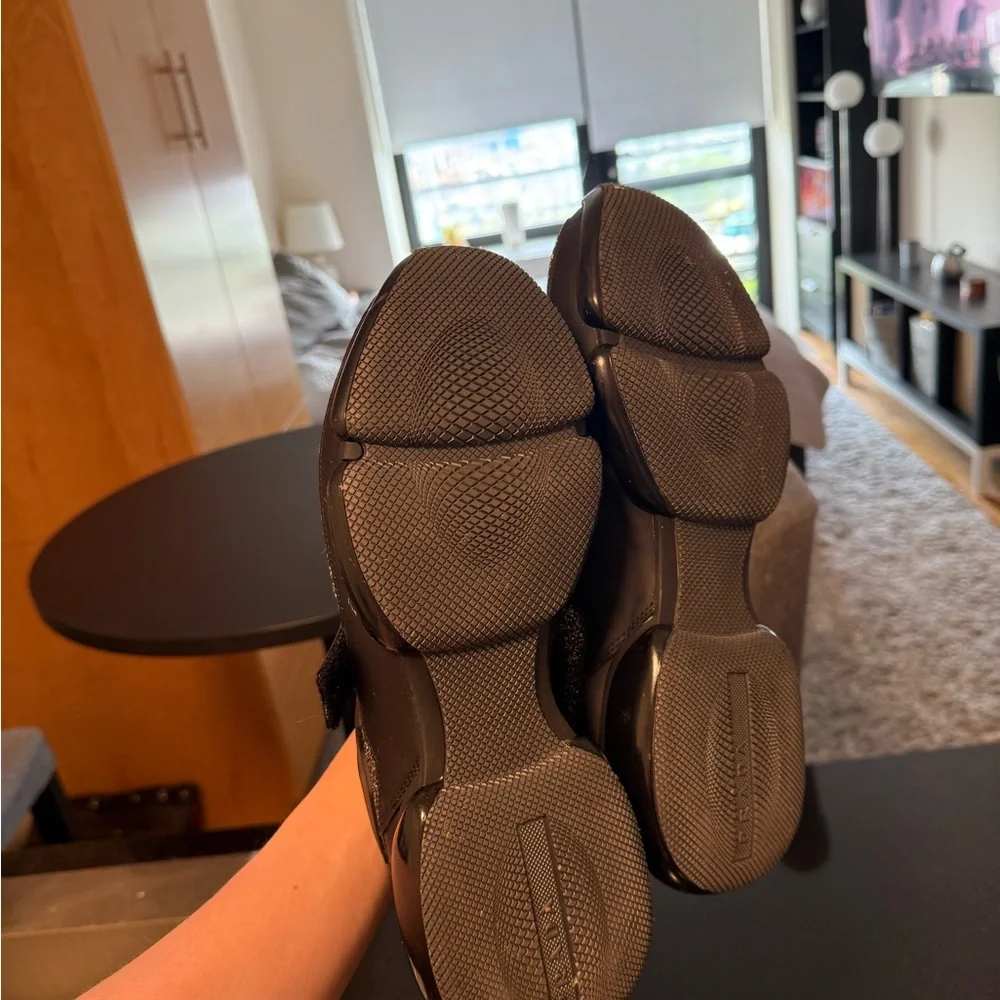 Prada Black Sneakers with Velcro Closure and Chunky Sole - Picture 3 of 4